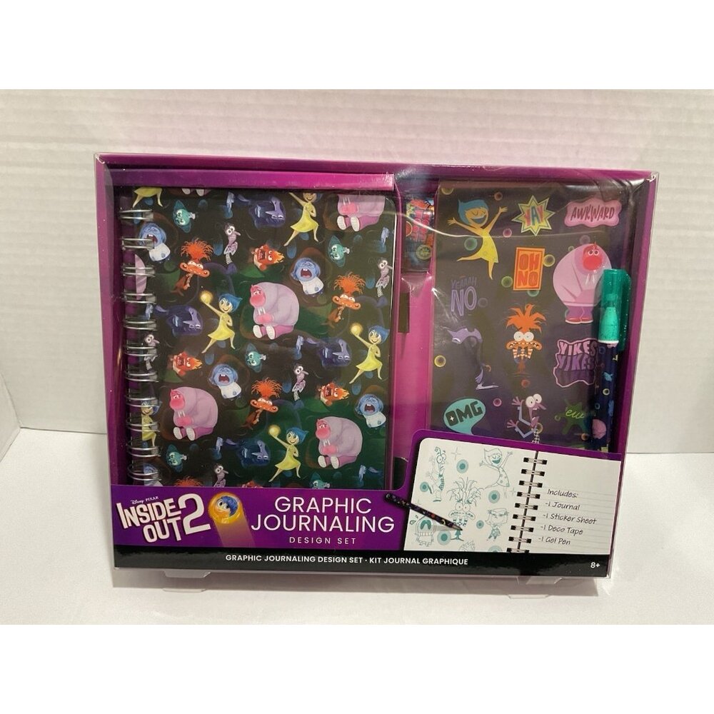 Disney Pixar Inside Out 2 Graphic Journaling Design Set New